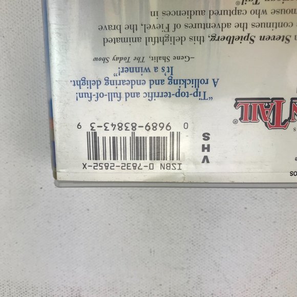 VHS An American Tail Fievel Goes West Spielberg Clamshell Family Animated Movie - Picture 7 of 7